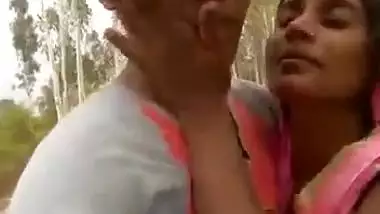 Bhabhi with young lover outdoor