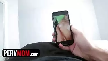 PervMom - Naughty Blonde Milf Accidentally Sends Naked Pics To Lucky Studs Phone