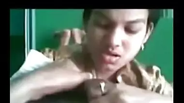 Horny Bombay chick giving Blow job to Boyfriend