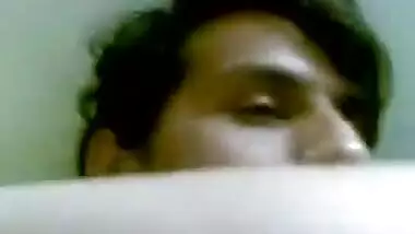 Indian honeymoon couple in hotel watching porn