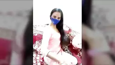 Sexy Girl in Salwar showing her panty