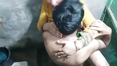 Sister-in-law fucking in bathroom with young brother