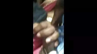 Horny Desi Wife Stroking Penis In Bus