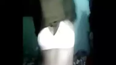 Sexy Hindi TV actress showing hot tits on webcam