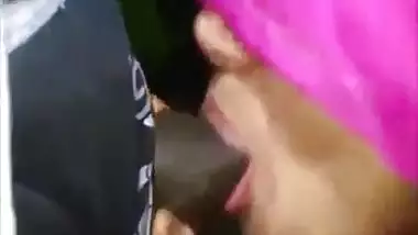 Sexy Muslim bhabhi drinking the cum of her boyfriend