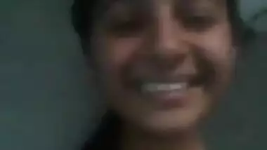 Extremely Cute Young Girl Making Video for Lover Hindi Talking