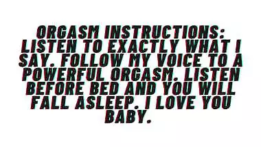 Orgasm Instructions: [M4F][Audio] Guided orgasm...