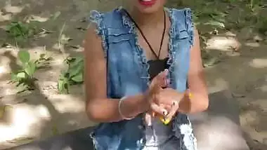 New Desi Young Girl Debut Video Straight from Forest Fun 8 Min