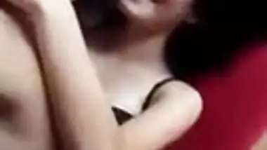 Arab Cute Girl Showing boobs Sucking bf nippls n showing condom