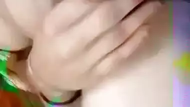 Displeased Bhabhi showing pussy to her new lover