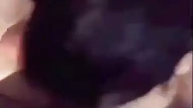 Desi nude GF gives an Indian blowjob to her new lover