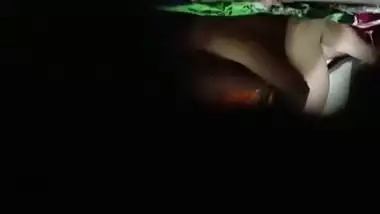 Village girlfriend fucking caught by friend through hole