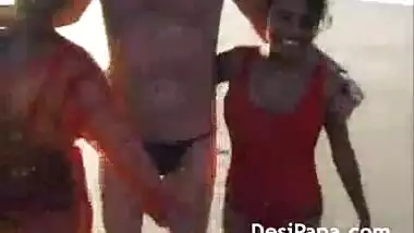 Indian Teens Gangbang Threesome Group Sex On Beach