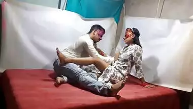 Rural home porn video of Jija Ji fucking Saali
