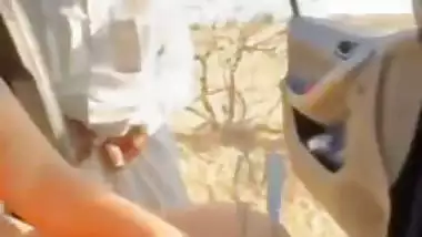 Rajasthani tau viral sex video with nude desi girl in car