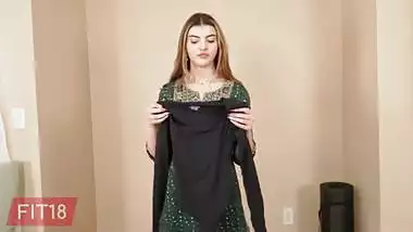 Fit18 - Julia James - 48kg - POV Casting And Creampie Skinny Indian Teen