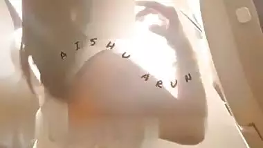 Daring Indian wife shows her boobs on a public flight