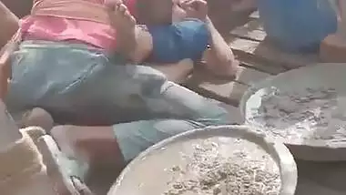 Labour fucking village girl during house construction
