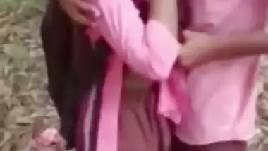 Teacher showing off his student's boobs outdoor. Desi xxx mms