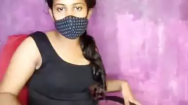 Tamil nude girl strips on a live video call and fingers pussy