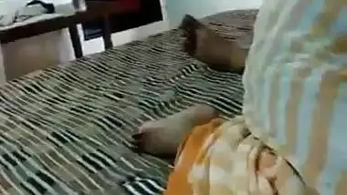 Indian Aunty In Saree Sucking Penis Of Son’s Close Friend