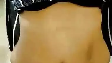 Beautiful desi girl showing her big boobs on selfie camera part-4