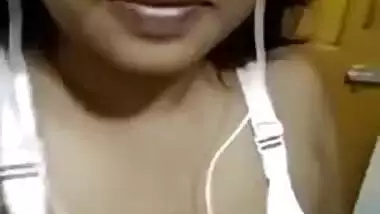 Shy Bangladeshi Girl Showing Big Boobs to Lover On Video Call