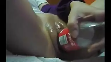 Teen Babe Bottle Masturbation