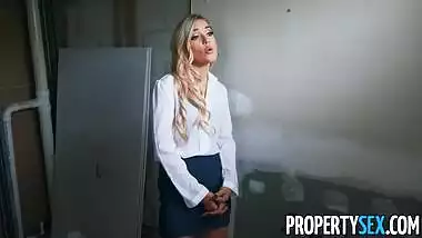 PropertySex Hot Blonde Property Manager Kali Roses Bangs Her Boss