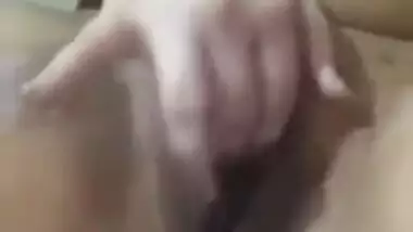Pakistani wife fingering pussy on selfie web camera