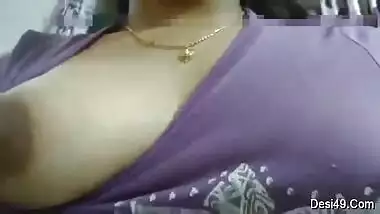 Horny Indian Wife Play With He Big Boobs