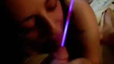 Arab Lebanese wife insert in penis BJ suck cock cum mouth